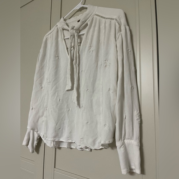 Free People Wishful Moments Blouse Size Small - Picture 2 of 12